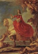 Luca Giordano Equestrian Portrait of Mariana of Neuburg china oil painting reproduction